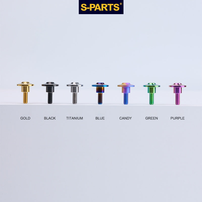 Viss SPARTS A3 Série Step Tête Parapluie M6 Titane Noir Moto Auto