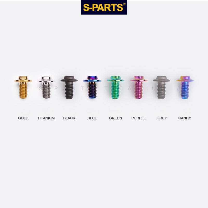 S-PARTS M5 10-30MM Motocicleta Vehículo Eléctrico A3 Nuevo Cabezal de Paraguas Tornillo de Aleación de Titanio D12