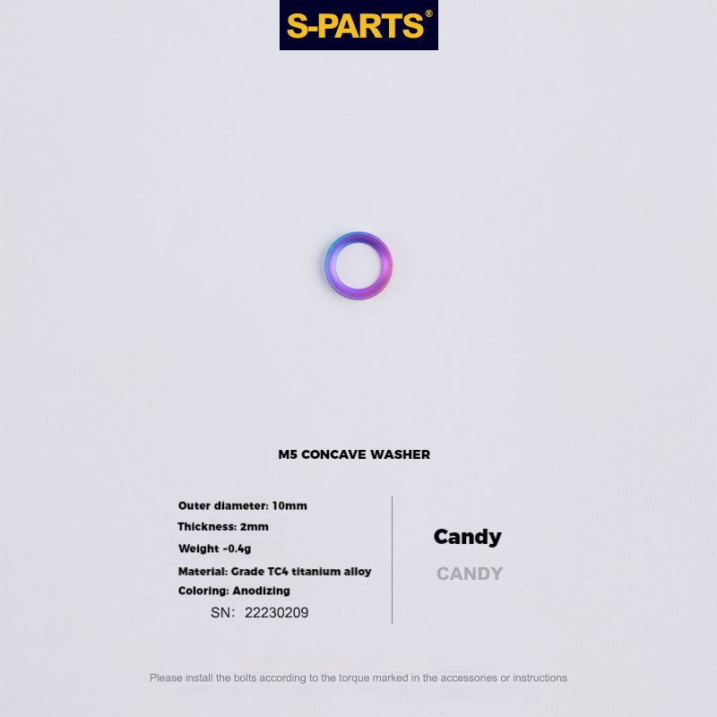 S-PARTS M5 x 30/35/40/47mm 티타늄 볼트 & 배럴 너트 & 와셔 나사 자전거 시트포스트용