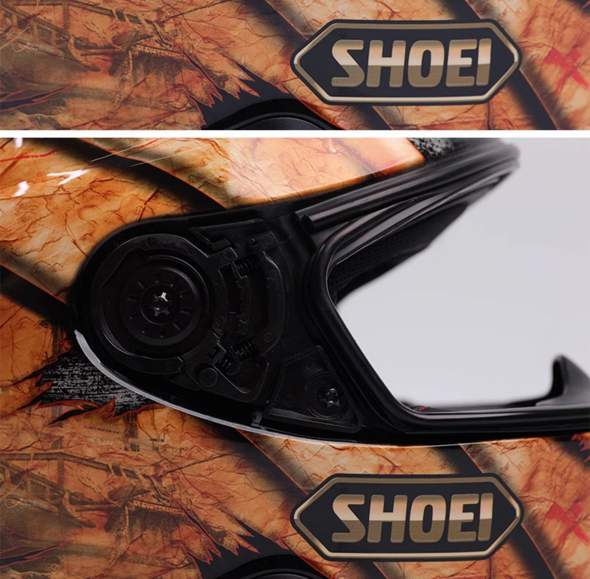 SPARTS Jeu de vis de fixation en titane pour mécanisme de pare-brise de casque de moto SHOEI Z7Z8 X14 GTAIRGTAIR2