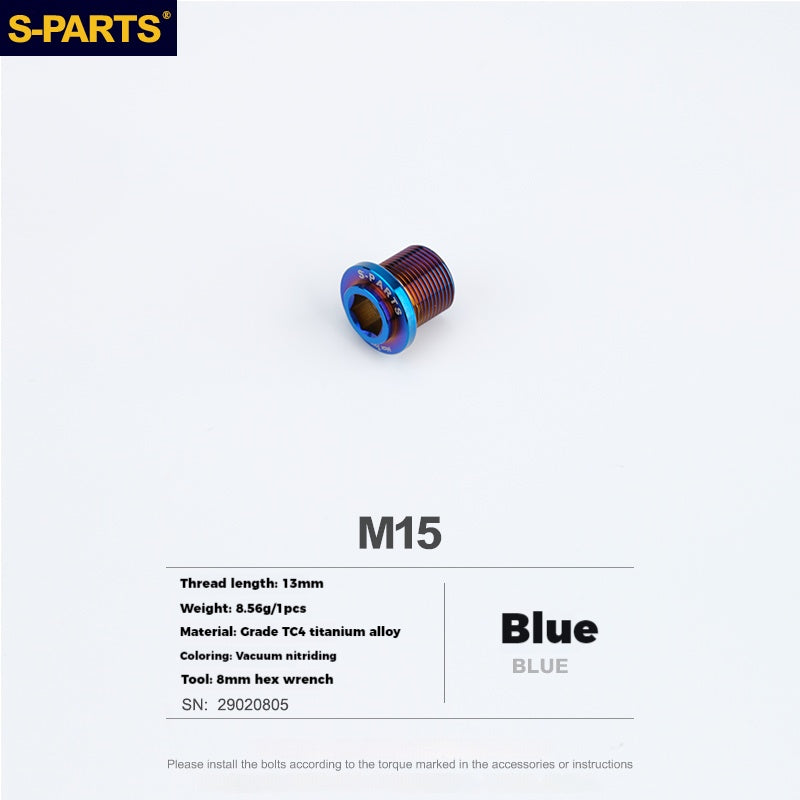 Tornillos de manivela estriados de titanio S-PARTS para la serie SHIMANO