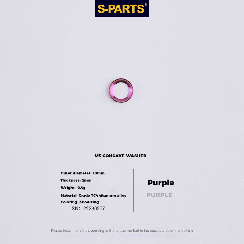 S-PARTS M5 x 30/35/40/47mm 티타늄 볼트 & 배럴 너트 & 와셔 나사 자전거 시트포스트용