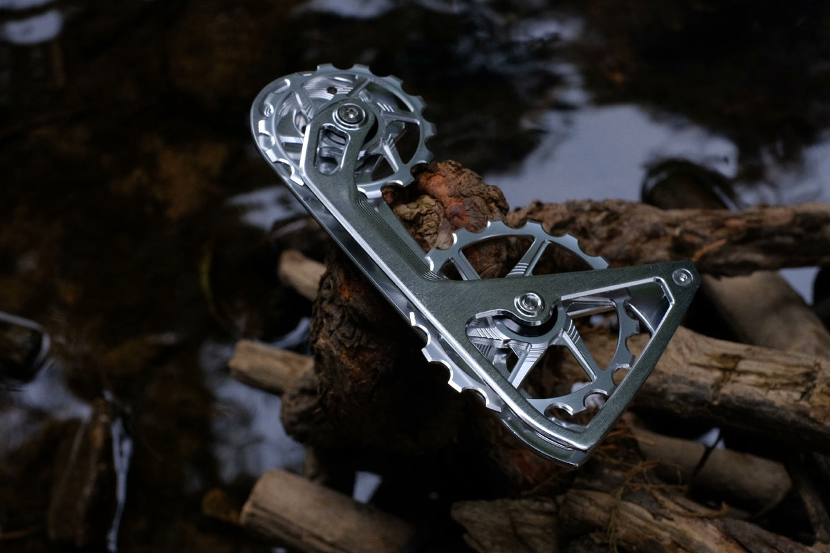 Система увеличенных шкивов SPIREX CNC для SRAM AXS - легкие титановые подшипники 14T+17T