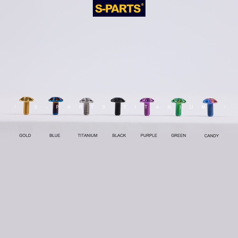 SPARTS 오토바이 헬멧 테일게이트 고정용 티타늄 나사 세트 PISTA GPRR 미끄럼 방지