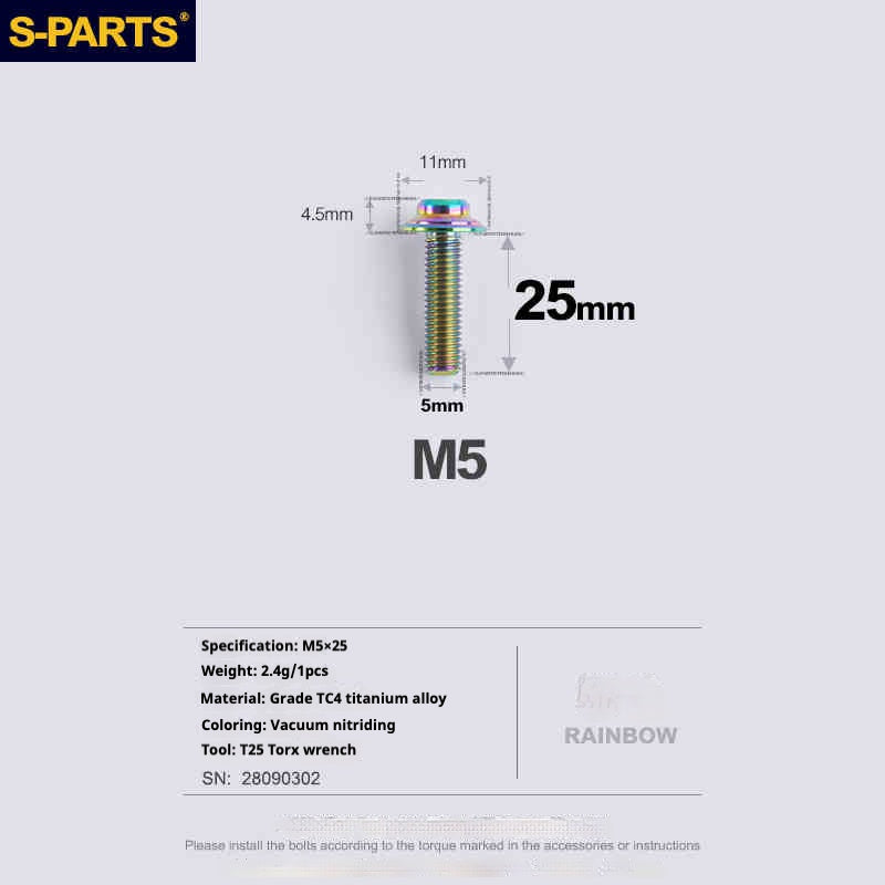 SPARTS R9270 R8150 R7170 Red Force Rival para adaptador de freno de disco de carretera Shimano Sram Perno de montaje ｜Tornillo de fijación de pinza de titanio