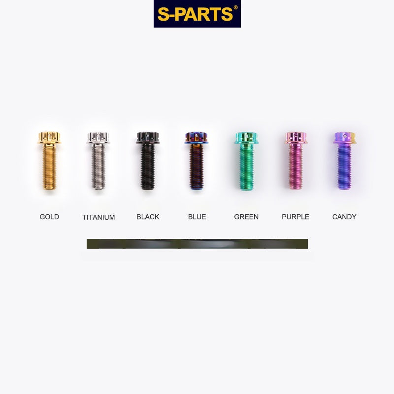 Tornillos de titanio SPARTS Golden A3 Series M10 L12-120 mm para motocicletas y automóviles