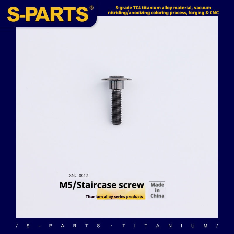 Viss SPARTS A3 Série Step Tête Parapluie M5 Titane Noir pour Moto et Auto