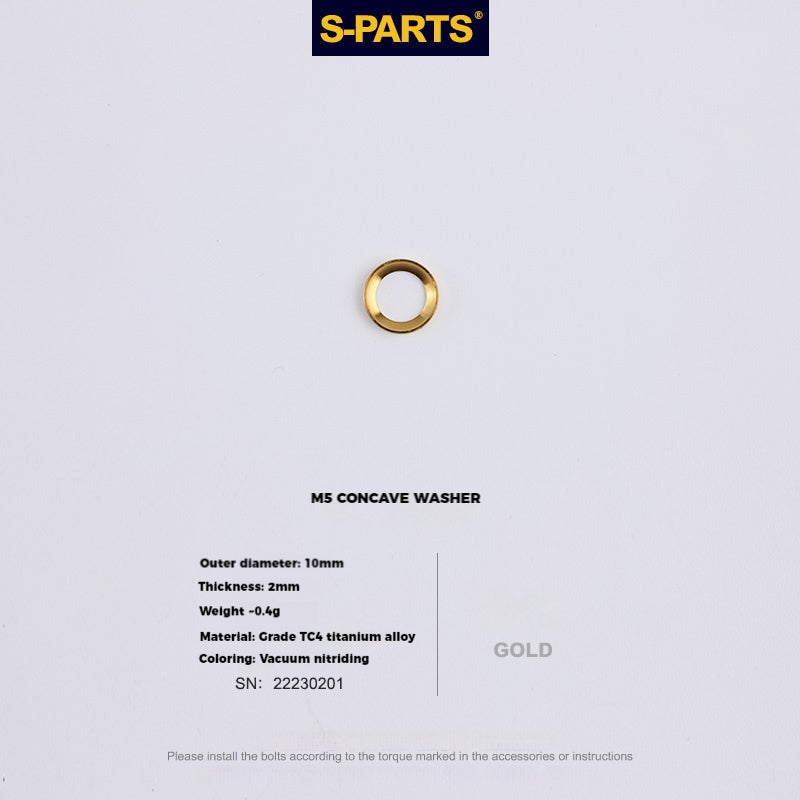 S-PARTS M5 x 30/35/40/47mm 티타늄 볼트 & 배럴 너트 & 와셔 나사 자전거 시트포스트용