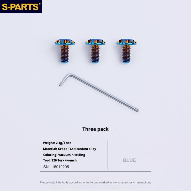 SPARTS 오토바이 헬멧 테일게이트 고정용 티타늄 나사 세트 PISTA GPRR 미끄럼 방지