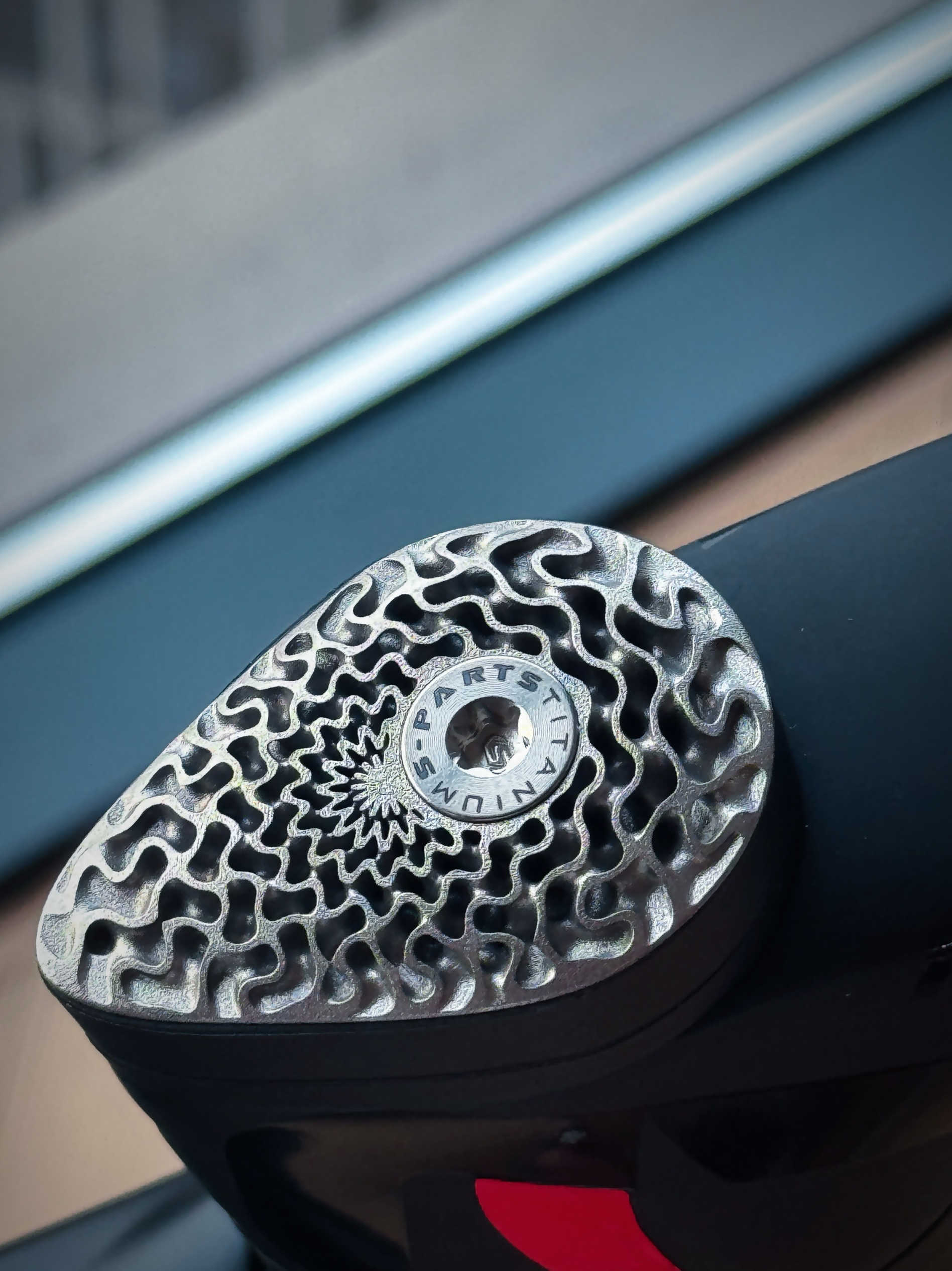 3D-printed titanium stem cap, suitable for integrated road Pinarello M