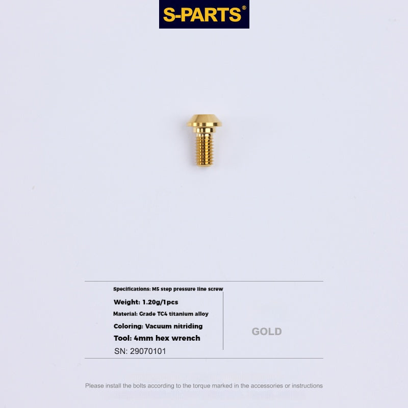 S-PARTS Tornillo de compresión para palanca de cambios de aleación de titanio, bloqueo de freno, desviador delantero y trasero para bicicleta de montaña y carretera