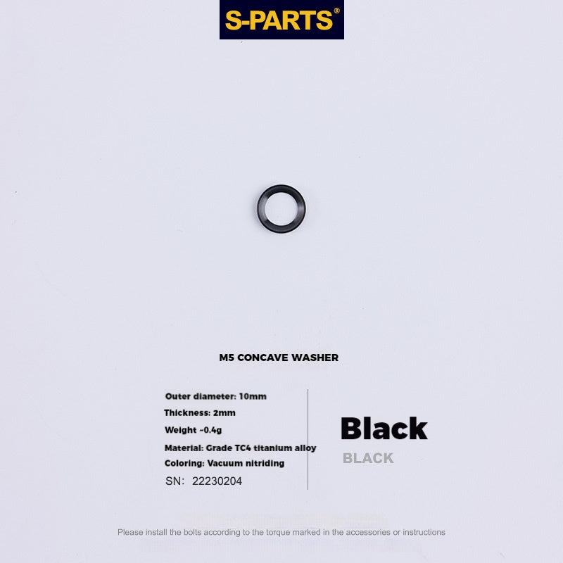 S-PARTS M5 x 30/35/40/47mm 티타늄 볼트 & 배럴 너트 & 와셔 나사 자전거 시트포스트용