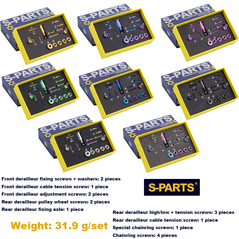 S-PARTS 티타늄 합금 기어 변속 나사, SRAM RED 및 FORCE 22단 기계식 시스템용