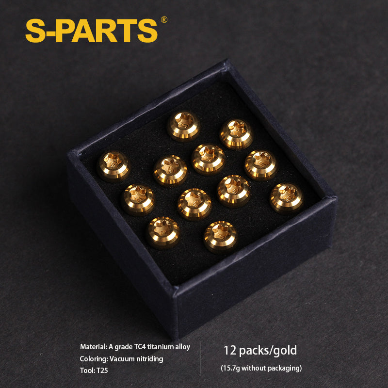 S-PARTS M5x10mm 산악자전거 티타늄 합금 디스크 브레이크 나사