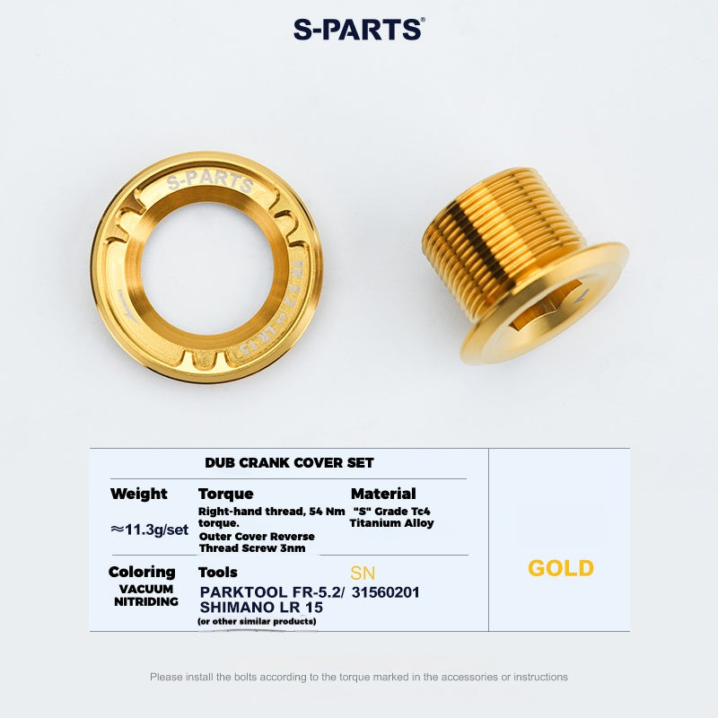 S-PARTS SRAM DUB 티타늄 크랭크 커버 Quarq Red Force Sram 자전거 크랭크 커버