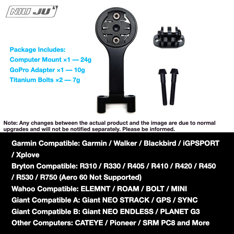 NIUJU Colnago V3 Computer Mount | DEDA ZERO2 Lightweight Garmin Wahoo Mount