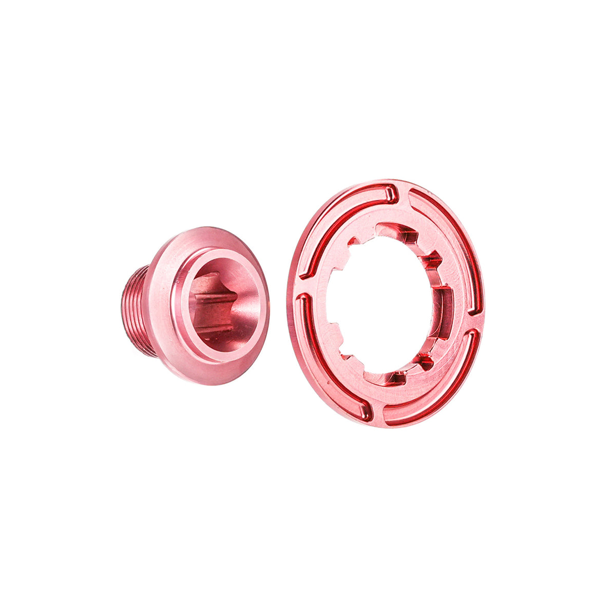 Chaser Ultra-Light Aluminum Crank Bolt Kit for Elilee XXE X310｜Chainring Fixing Bolt & Anti-Loosening Cap Set (with Aerodynamic Dust Cap)