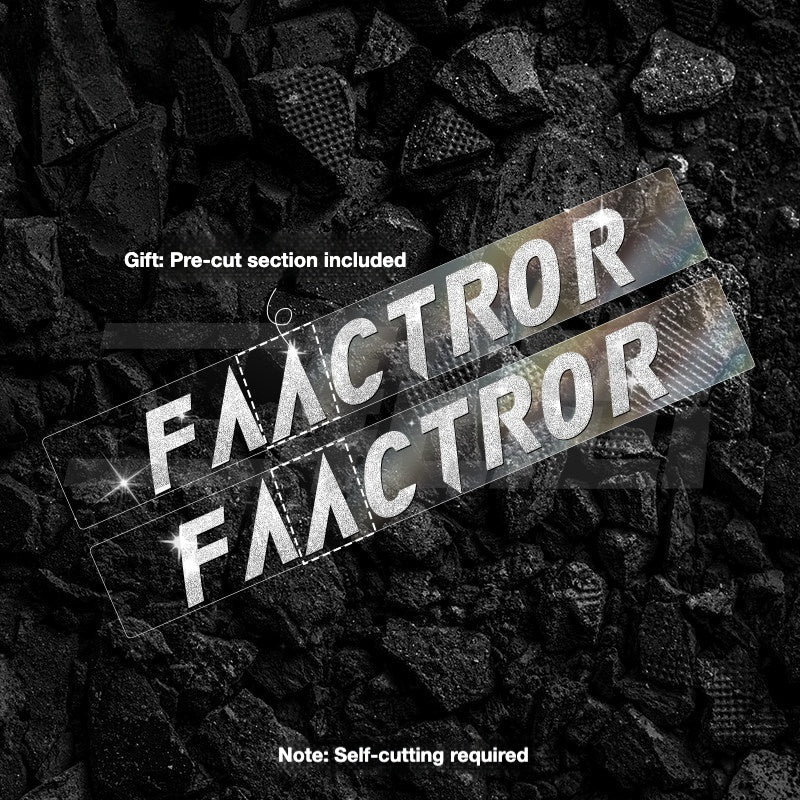 FACTOR OSTRO VAM Frame Protection & Logo Sticker Kit | Custom Color Wrap Decal Set for Road Bikes