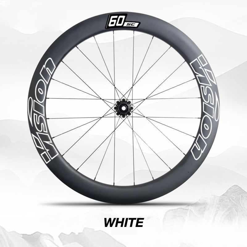 Custom Decal Kit for VISION SC60 Wheels | Road Bike Carbon Rim Wrap Stickers(Complete Wheelset Decal Kit + Spare Set)