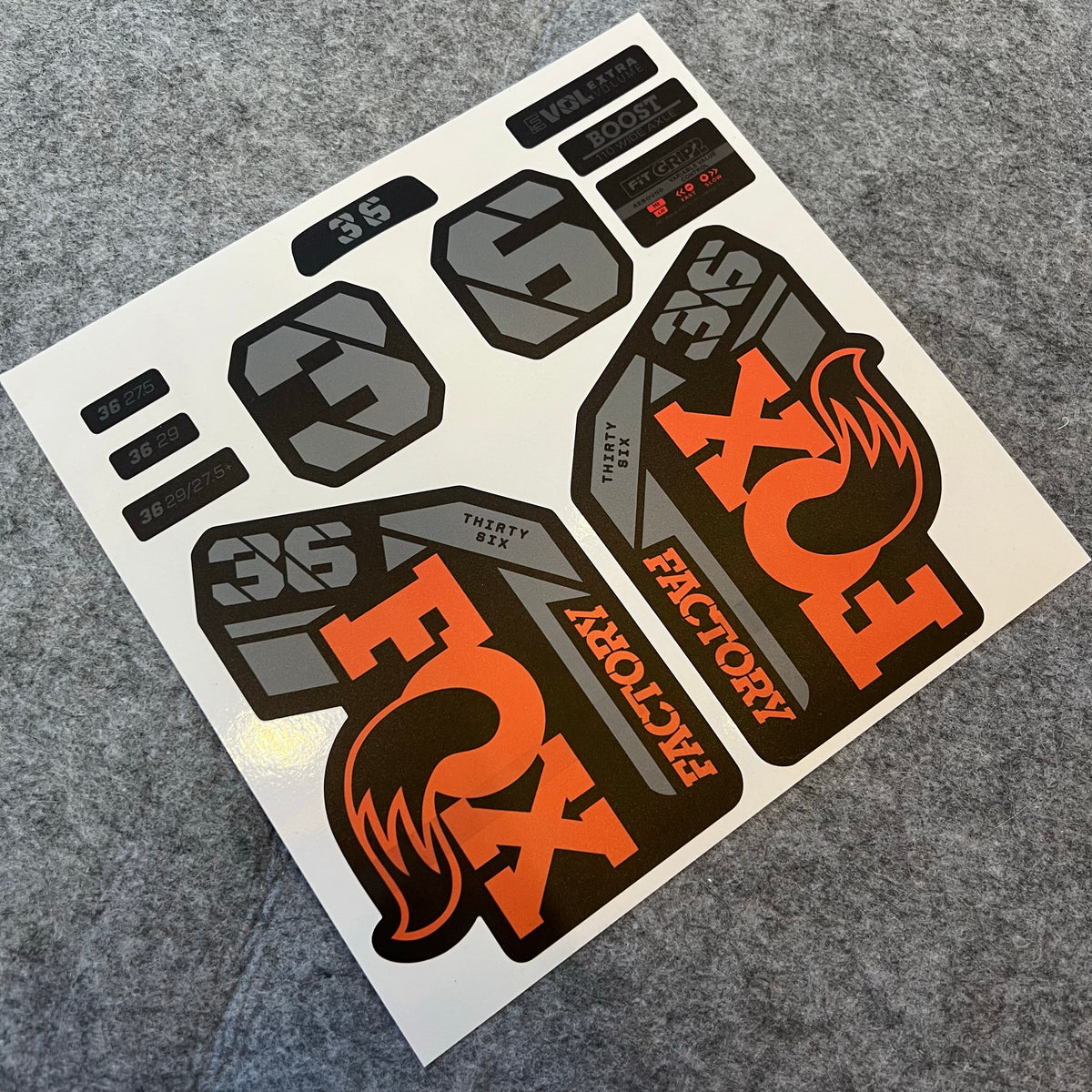 Custom Decal Kit for 2021–2024 FOX 36 FACTORY Fork | Waterproof MTB Fork Stickers | AM / Enduro