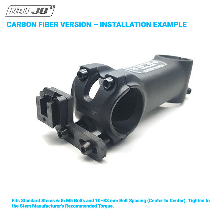 NIUJU SRM PC8 / PC7 Computer Mount | Carbon Fiber & Aluminum Alloy with GoPro Option