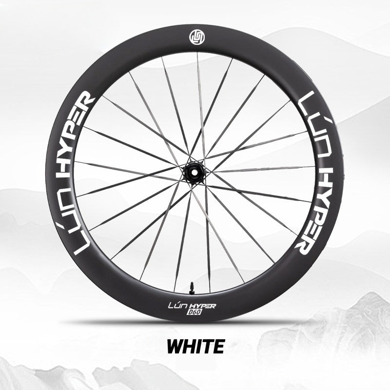 Infinity Logo Decals for Lún HYPER 5 D60 Gen 5 Wheelset | Waterproof Rim Overlay Stickers（Complete Decal Set for Two Wheels + Spare Decals Included）