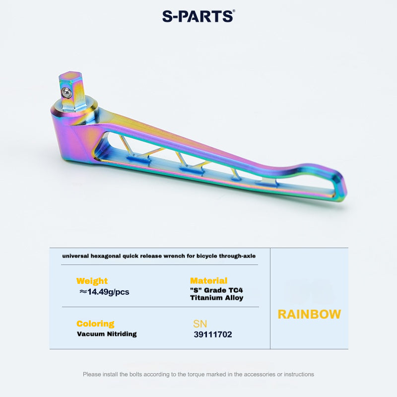 Kit d'axe traversant en titane S-PARTS pour Cannondale SuperSix EVO (avant+arrière, design sans outil) – 57,99 g | 8 couleurs anodisées