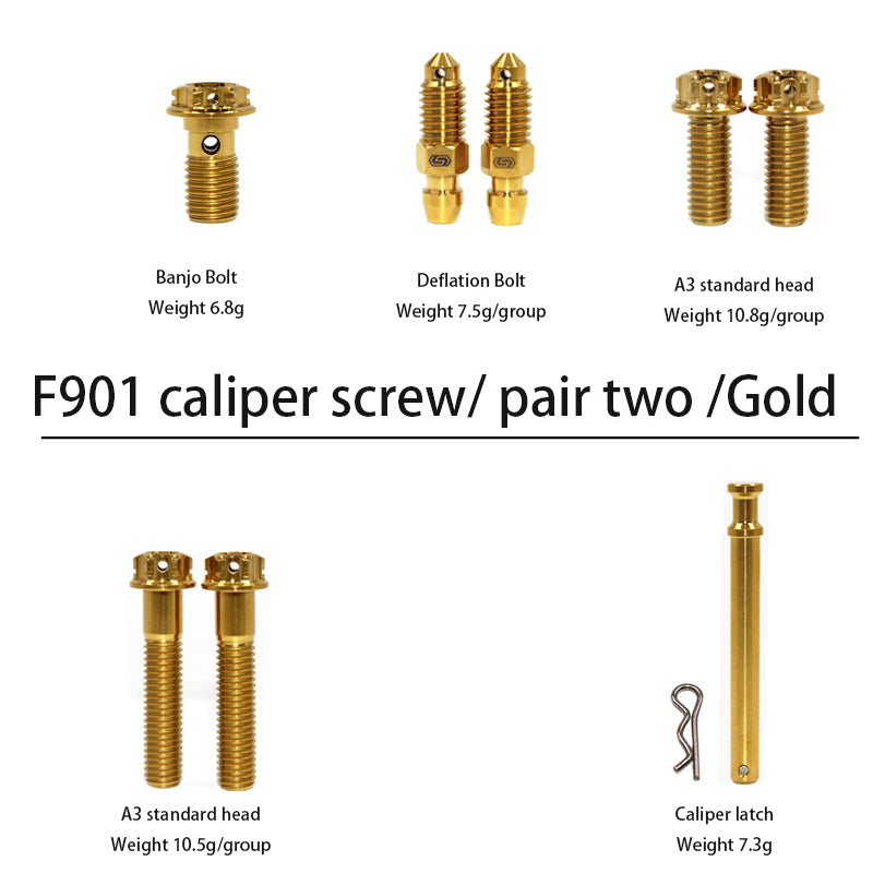 S-PARTS Brembo par 4/par 2 Tornillo de titanio para pinza de freno 