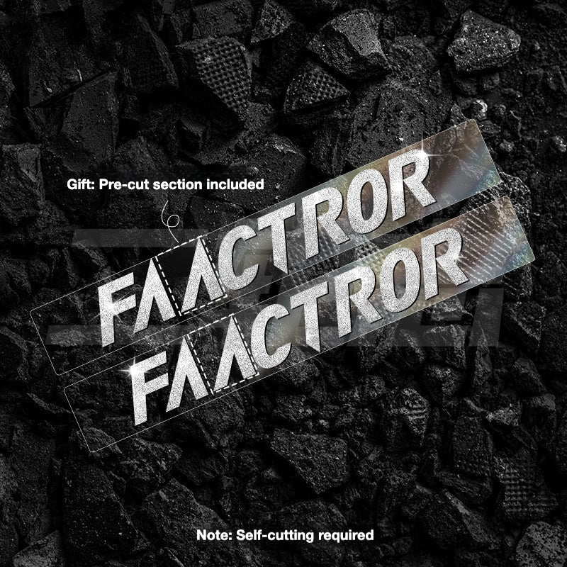 FACTOR O2 VAM Downtube Logo Sticker | Road Bike Frame Custom Color Decal Kit