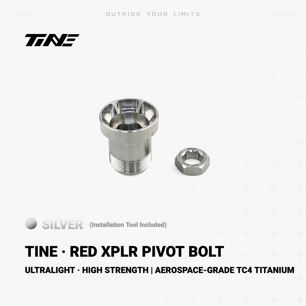 TiNE TC4 Titanium Rear Derailleur Cage Pivot Bolt for SRAM RED XPLR | 11.3g Lightweight Upgrade