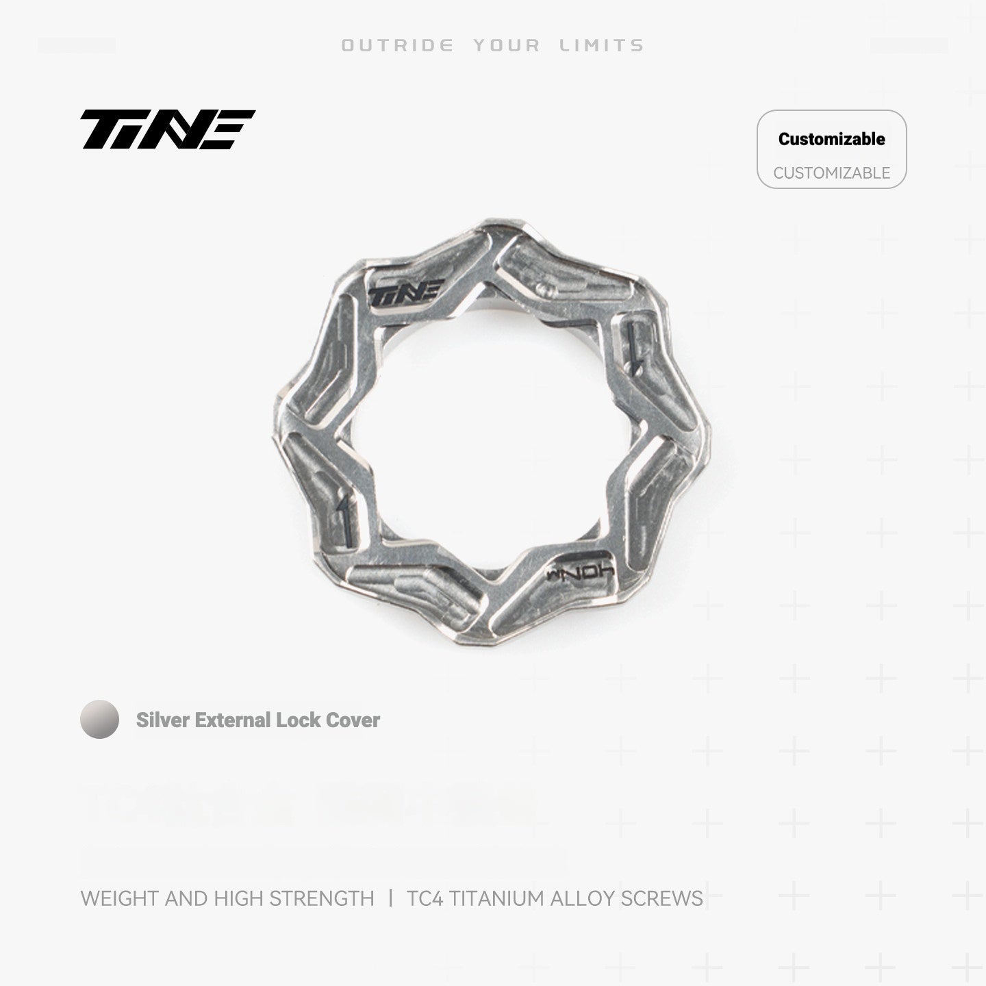 TiNE Ultralight Titanium Center Lock Lockrings (Pair) | TC4 CNC