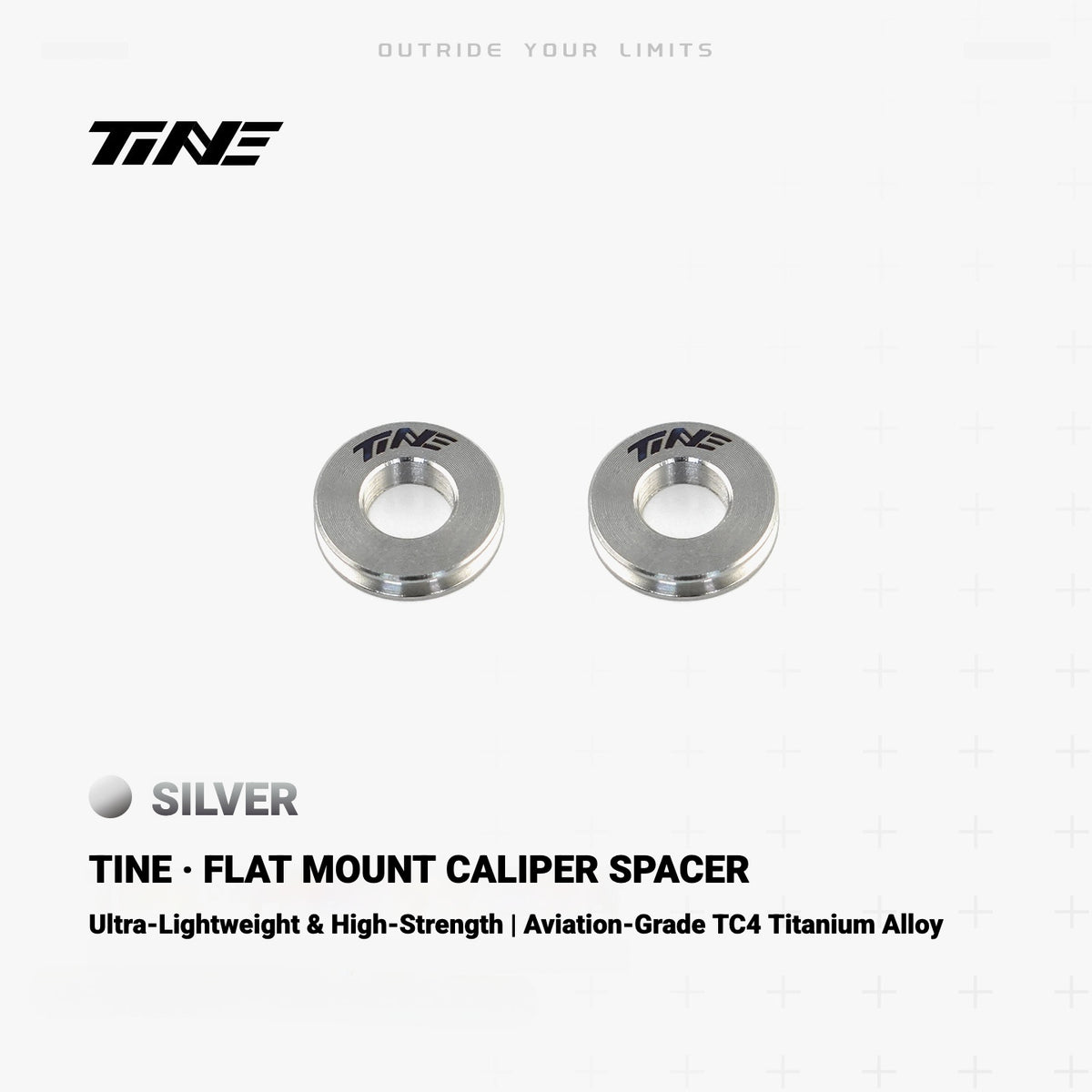TiNE Ultra-Light Flat Mount Brake Caliper Spacer for Road Bikes