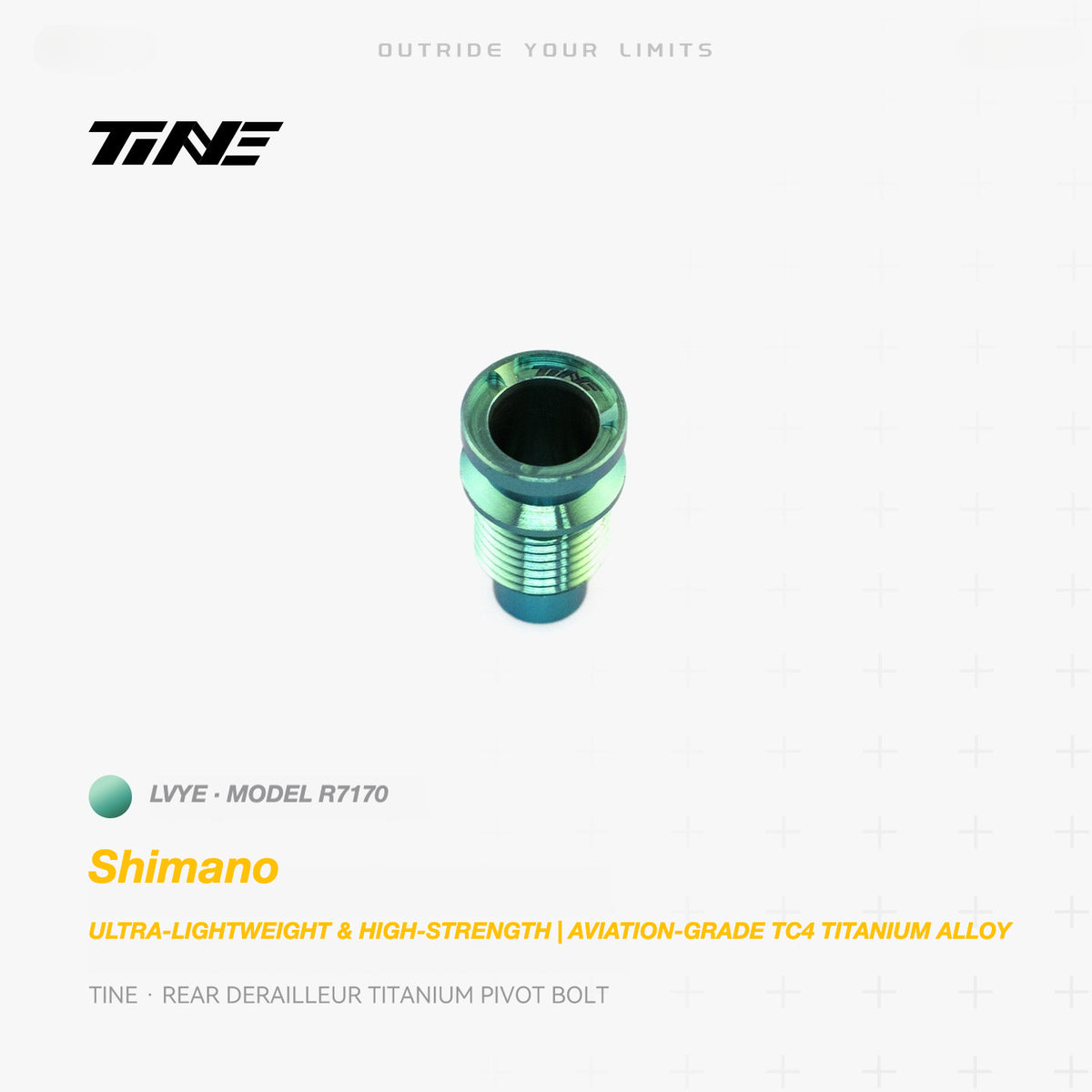 TiNE Titanium Shimano Rear Derailleur Pivot Bolt | Ultra-Light Road Bike Upgrade