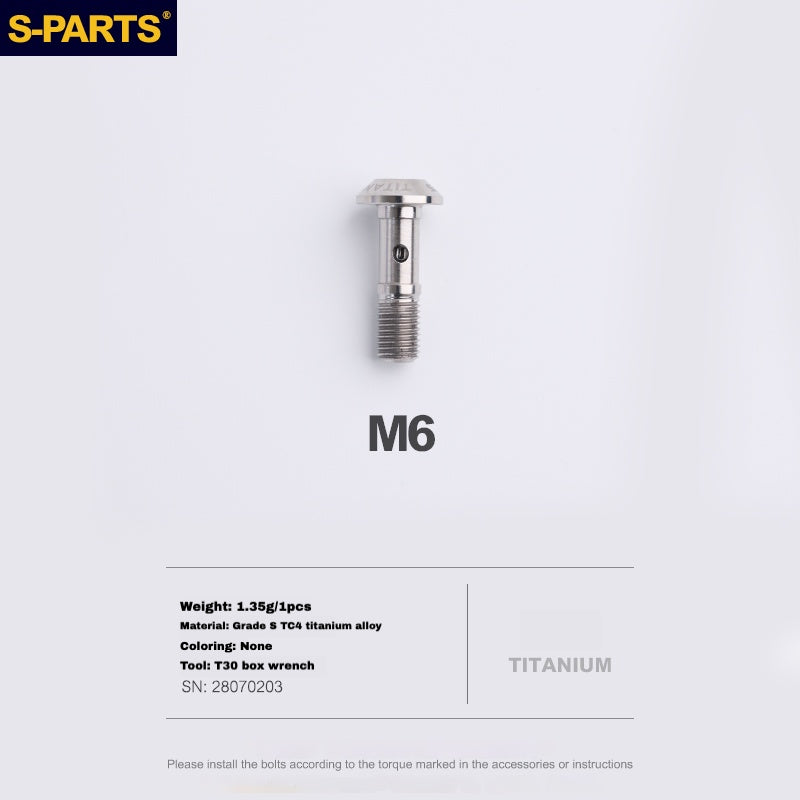 Болт корпуса суппорта S-PARTS из титана для Shimano R9120/R8070/M9120/M8100 | SRAM RED FOECE – легкие анодированные крепежные винты для тормозов