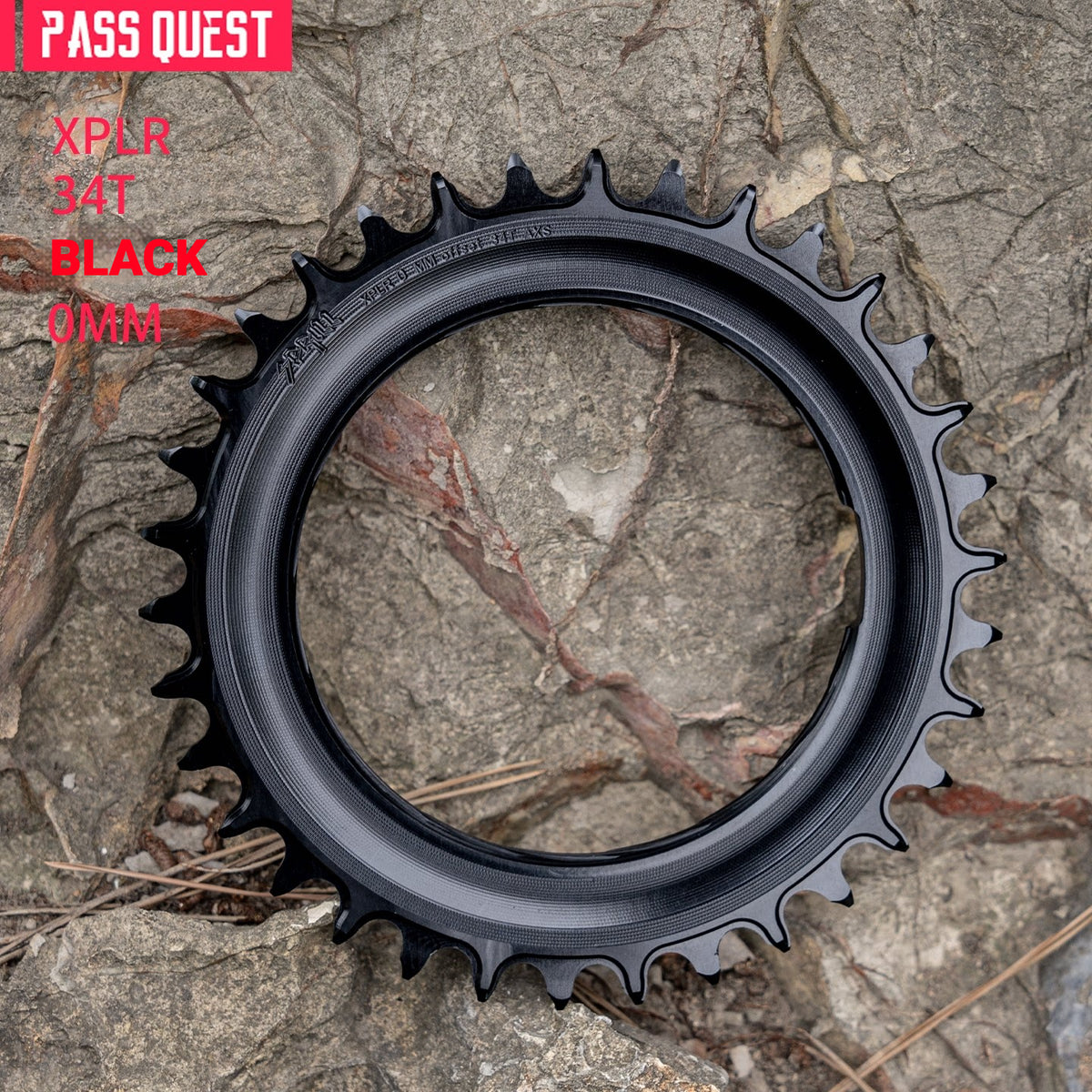 PASS QUEST XPLR 8-Bolt Narrow-Wide Chainring for E1 Power Meter | AXS 12/13-Speed 32T–40T