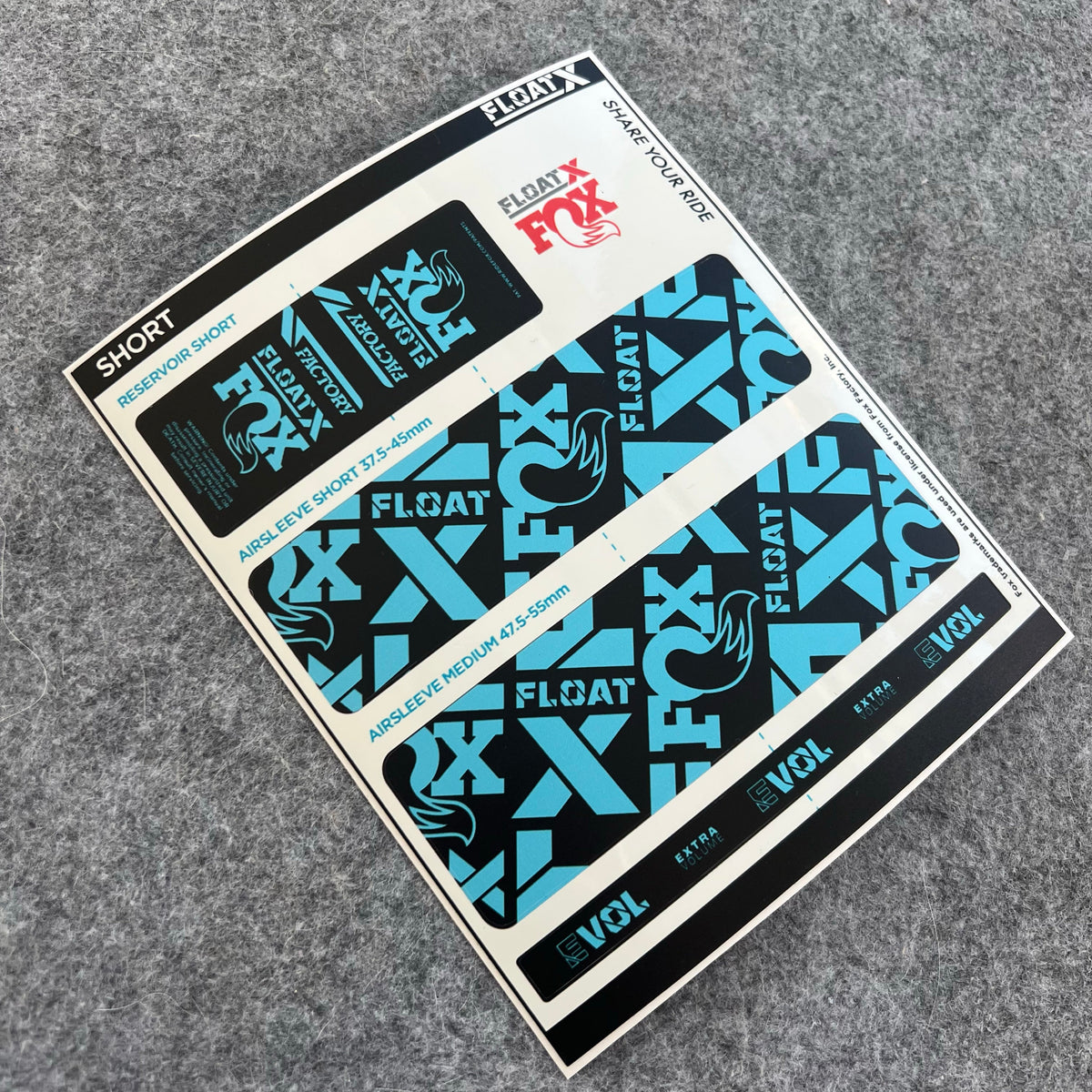 Custom Decal Kit for 2025 FOX FLOAT X Rear Shock | FACTORY MTB Shock Stickers | AM / Enduro