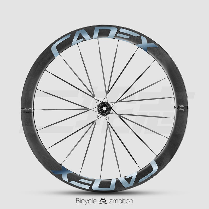 Autocollants décalcomanies pour jante de roue CADEX 50 Ultra | Vinyle de changement de couleur pour roue de vélo de route en carbone, étanche, résistant aux UV, options multicolores