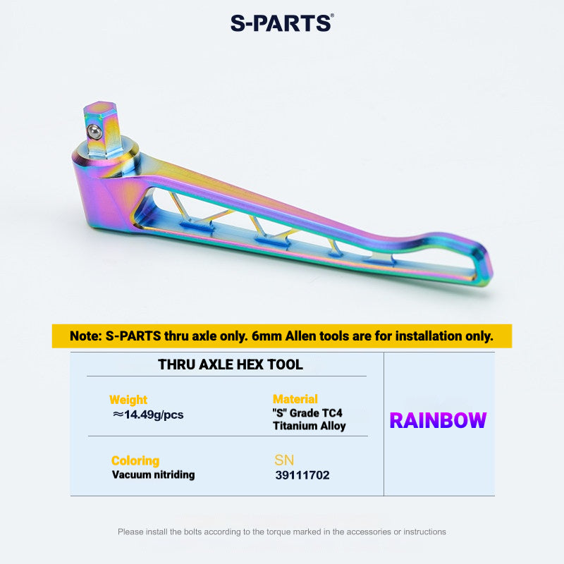 S-PARTS Titanium Thru Axle Kit for Colnago Road Bikes | TC4 Lightweight CNC Wheel Axle Upgrade