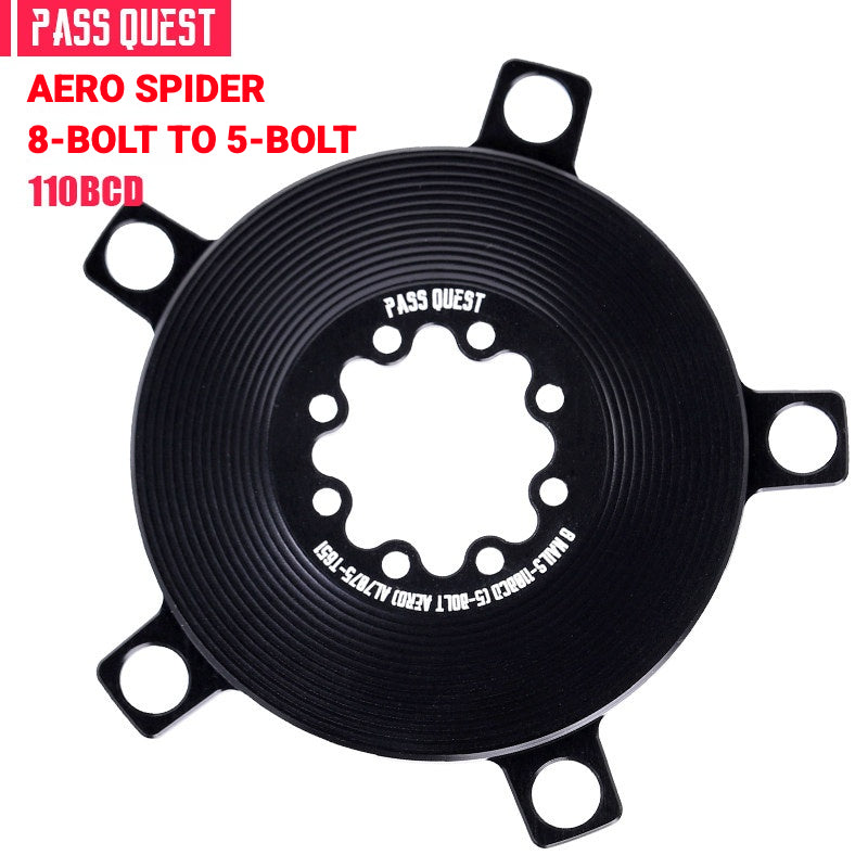 PASS QUEST Direct Mount Chainring Spider Adapter | GXP / DUB 3-Bolt & 8-Bolt to 110BCD