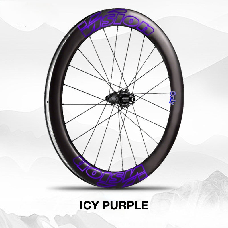 Custom Decal Kit for VISION METRON SL60 Wheels | Road Bike Carbon Rim Wrap Stickers(Complete Wheelset Decal Kit + Spare Set)