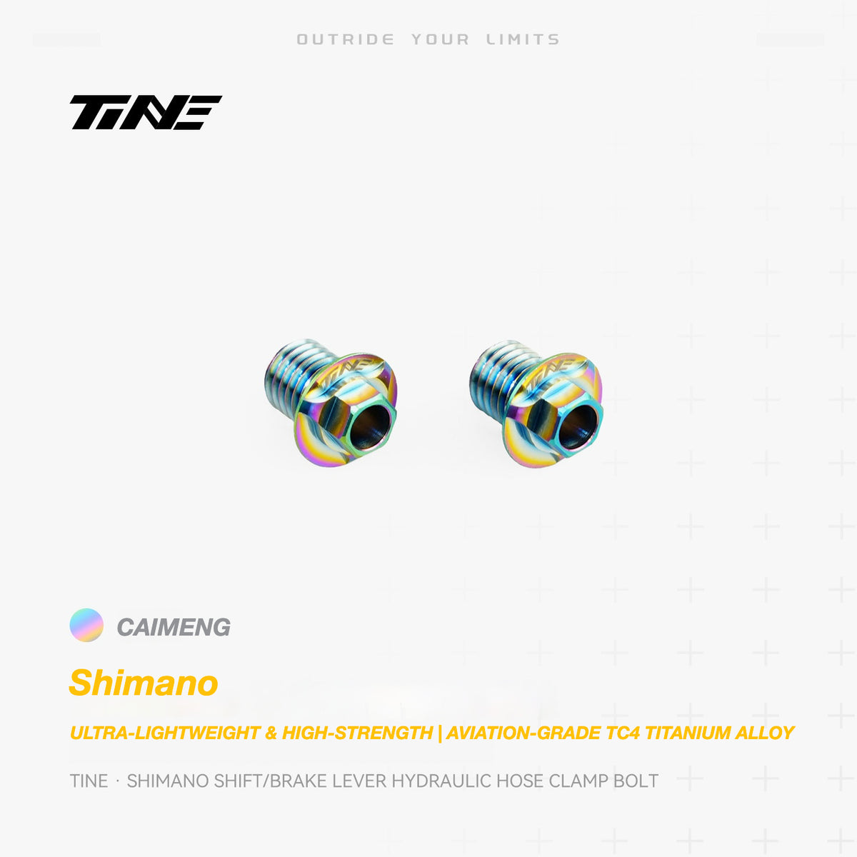 TiNE Titanium Shimano Shifter Hydraulic Hose Clamping Bolt | Ultra-Light Road Bike Upgrade