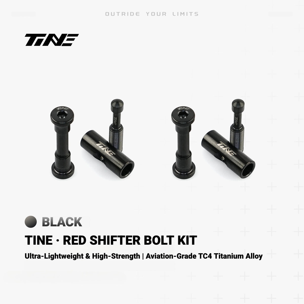 TiNE Titanium Bolt Kit for SRAM RED Shift/Brake Levers | Ultralight Shifter Screw Set 11.4g
