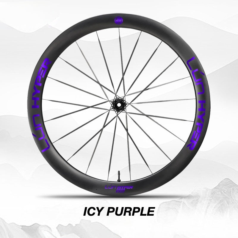 Infinity Logo Decals for Lún HYPER 5 D50 Gen 5 Wheelset | Waterproof Rim Overlay Stickers（Complete Decal Set for Two Wheels + Spare Decals Included）