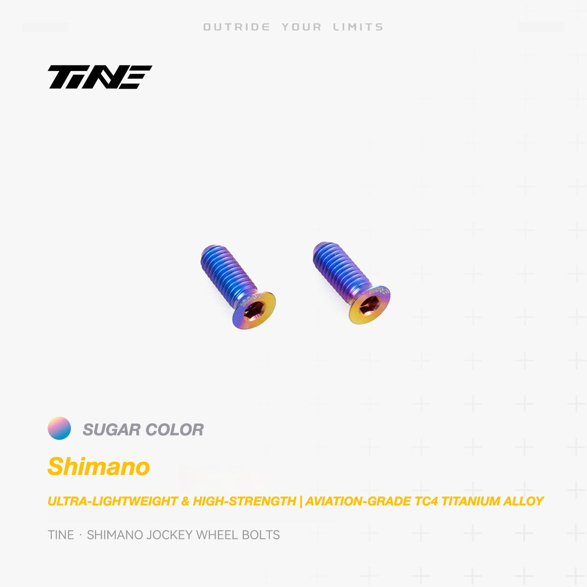 TiNE Titanium Shimano Jockey Wheel Bolts | Ultra-Light Road Bike Pulley Bolts