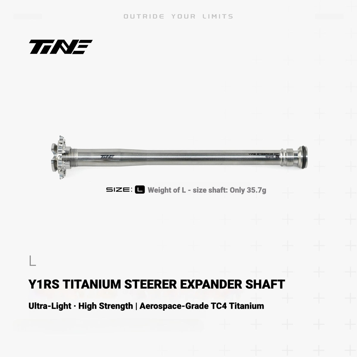 TiNE Ultra-Light Titanium Compression Plug Shaft for Colnago Y1RS | Steerer Upgrade