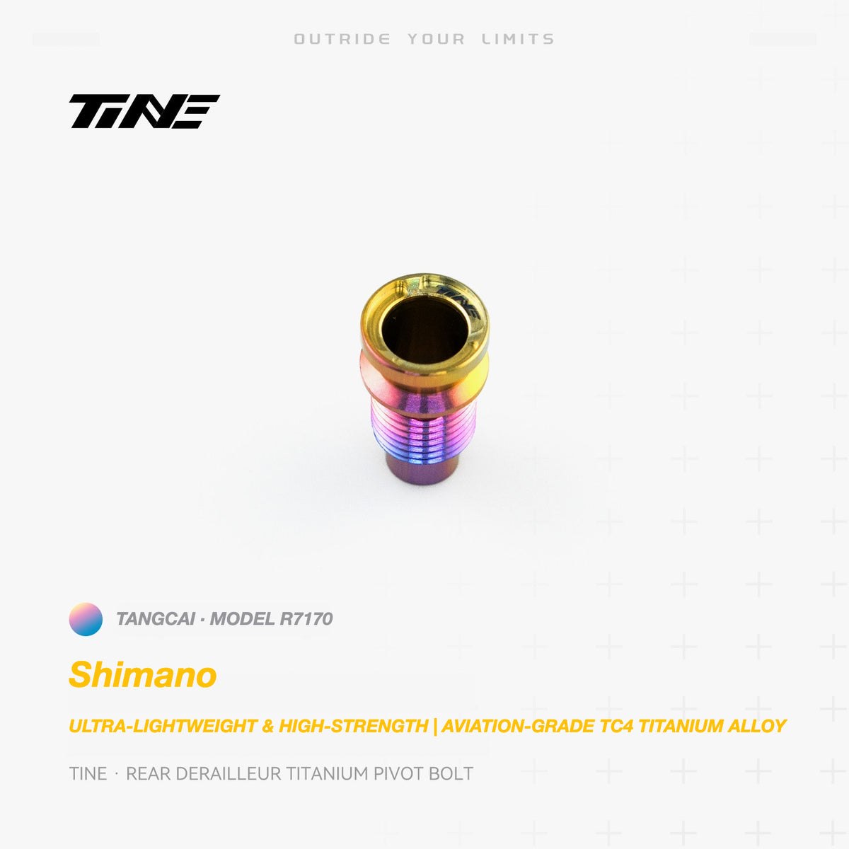 TiNE Titanium Shimano Rear Derailleur Pivot Bolt | Ultra-Light Road Bike Upgrade