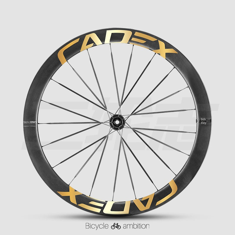 Autocollants décalcomanies pour jante de roue CADEX 50 Ultra | Vinyle de changement de couleur pour roue de vélo de route en carbone, étanche, résistant aux UV, options multicolores