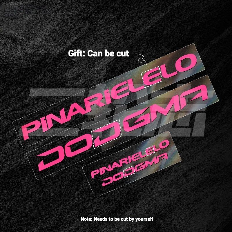 2025 Pinarello DOGMA F Factory Logo Color Change Decal Set｜Downtube + Chainstay Stickers (Multiple Colors)