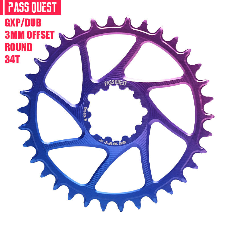 PASS QUEST SRAM GXP / DUB 3-Bolt Direct Mount Narrow-Wide Chainring | 3mm Offset 28T–38T