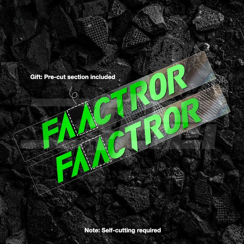 FACTOR O2 VAM Downtube Logo Sticker | Road Bike Frame Custom Color Decal Kit